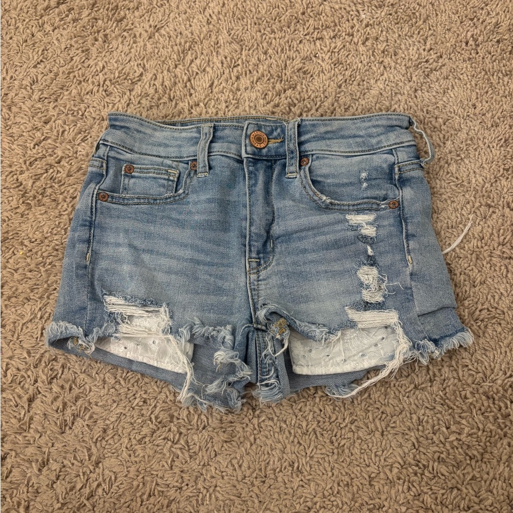 American Eagle Distressed Jean Shorts